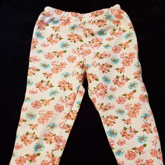 Cute Floral Girls Pants Sz 5 (but fits like a 3) - Picture 2 of 4